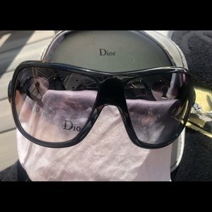 Christian Dior Heart Keyhole Black Sunglasses